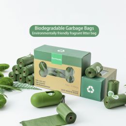 dog Poop Bags Disposable Dog Litter Bag Bulk Poop Bag With Belt Clip And Bone Bag Dispenser Biodegradable Epi Eco Friendly