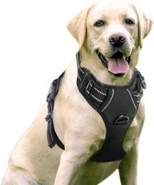 Dog Harness; No-Pull Pet Harness with 2 Leash Clips;  Reflective No-Choke Pet Oxford Vest