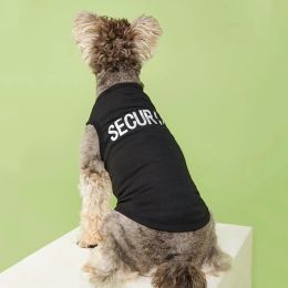 Pet Tank Top; "Security" Pattern Dog Vest Cat Clothes; For Small & Medium Dogs