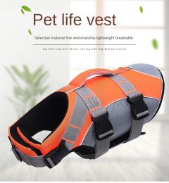 Dog Life Jacket; Dog Lifesaver Vests with Rescue Handle for Small Medium and Large Dogs; Pet Safety Swimsuit Preserver for Swimming Pool Beach Boating
