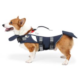 Summer Shark Pet Life Jacket Buoyancy Dog Swimsuit Vest Swimming Clothes Pet Coat Supplies
