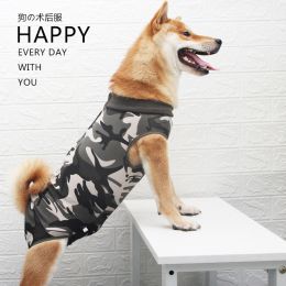 Large Dog Recovery Suit Pet Physiological Clothing Abdominal Wound Surgical Clothes for Medium Big Dogs Cats Anti Licking Wounds