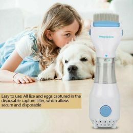 Electronic Electric Flea Comb Puppies Fleas Treatment Safe Pets Kill for Dogs Cats US 110V  YJ
