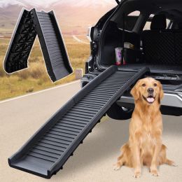 Dog Ramp for Small Large Dogs;  Folding SUV Car Ramp;  Portable Pet Ramp;  Hold up to 165 lbs;  Black